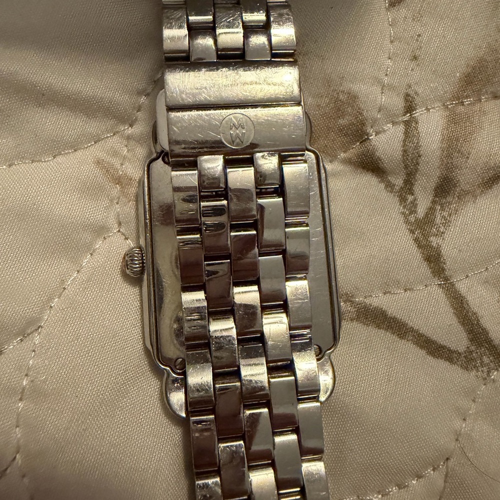 Michele Silver and Rose Gold Watch - Picture 3 of 5